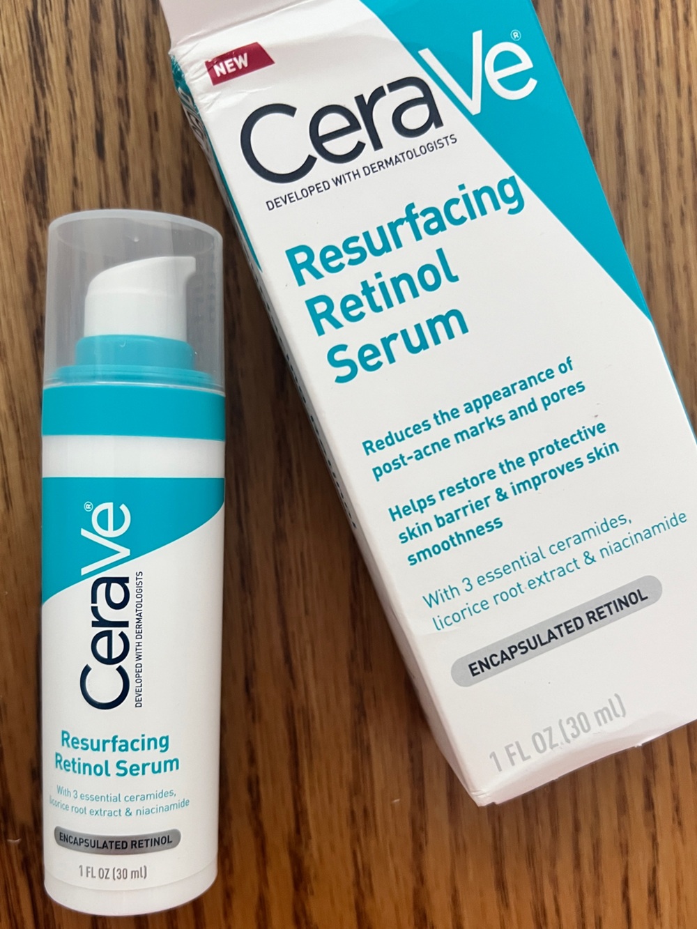 Cerave Resurfacing Retinol Serum new full size 1 fl oz